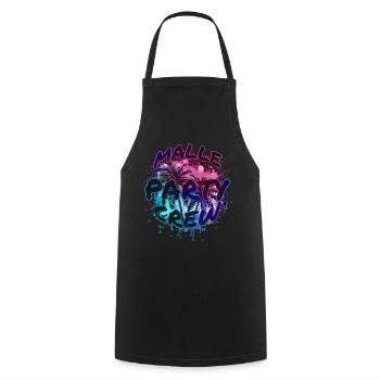 Malle Party Crew - Cooking Apron - black - Front - AI Model Male 185 dark (185cm)