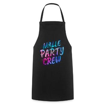 Malle Party Crew - Cooking Apron - black - Front - AI Model Male 185 dark (185cm)