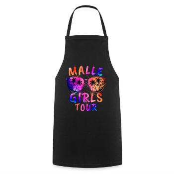 Malle Girls Tour - Cooking Apron - black - Front - AI Model Male 185 dark (185cm)