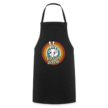 Birthday Decoration Hand 2 Years I'm 2 - Cooking Apron - black - Front - AI Model Male 185 dark (185cm)