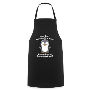 I function best under pressure - Cooking Apron - black - Front - AI Model Male 185 dark (185cm)