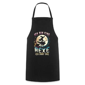 I'm a witch, I'm allowed to do that - Cooking Apron - black - Front - AI Model Male 185 dark (185cm)