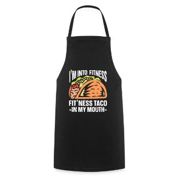 Taco Lover Food Quote Taco - Kochschürze - Schwarz - Vorne - AI Model Male 185 dark (185cm)