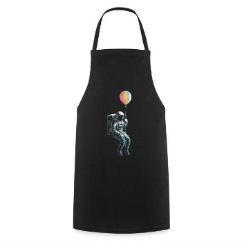 Ballon astronaute astronaute astronaute - Tablier de cuisine - noir - Devant - AI Model Male 185 dark (185cm)