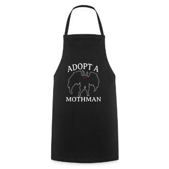 Adopt A Mothman - Kochschürze - Schwarz - Vorne - AI Model Male 185 dark (185cm)