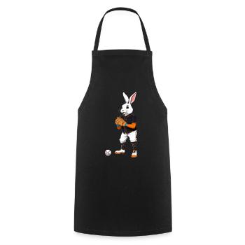 Baseballspieler Osterhase und Ostern Baseball im - Kochschürze - Schwarz - Vorne - AI Model Male 185 dark (185cm)