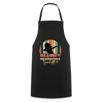 Elementary School Completed School Student - Cooking Apron - black - Front - AI Model Male 185 dark (185cm)