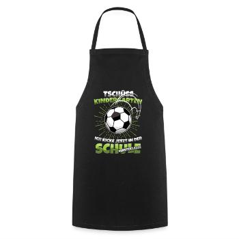 Bye-bye Kindergarten Enrollment First Grade - Cooking Apron - black - Front - AI Model Male 185 dark (185cm)