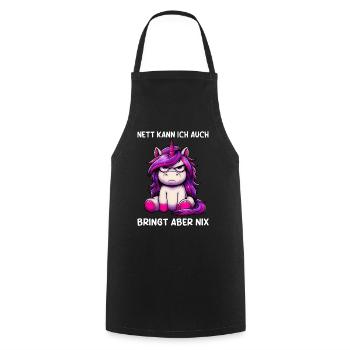 Sympa je peux aussi apporter mais rien n’apporte - Tablier de cuisine - noir - Devant - AI Model Male 185 dark (185cm)