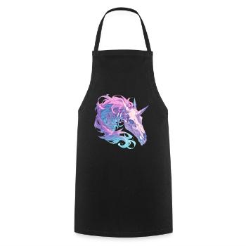 Licorne Halloween Licorne japonaise - Tablier de cuisine - noir - Devant - AI Model Male 185 dark (185cm)