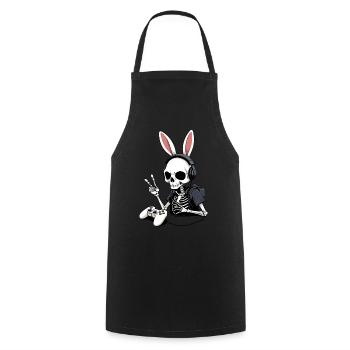 Easter Bunny Gamer Iconic Easter Gaming - Cooking Apron - black - Front - AI Model Male 185 dark (185cm)
