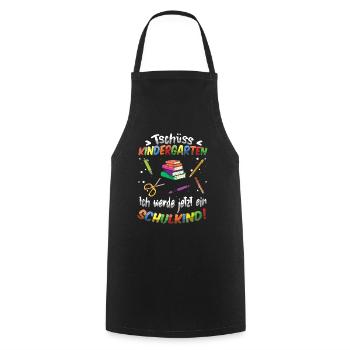 Enrolment Bye Bye Kindergarten School Child - Cooking Apron - black - Front - AI Model Male 185 dark (185cm)