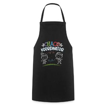 Enrollment Chaos Coordinator Funny Saying - Cooking Apron - black - Front - AI Model Male 185 dark (185cm)
