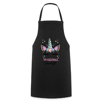 Elementary School Managed Unicorn Magic School - Cooking Apron - black - Front - AI Model Male 185 dark (185cm)