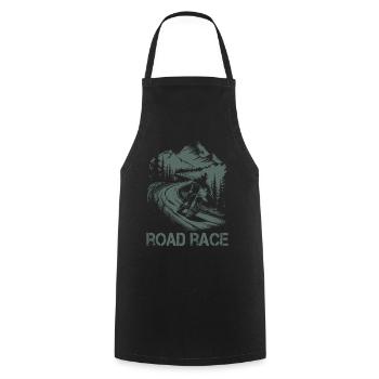 Motorcycle Motocross Motorsport Road Race - Cooking Apron - black - Front - AI Model Male 185 dark (185cm)