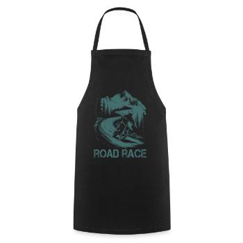 Motorcycle Motocross Motorsport Road Race - Cooking Apron - black - Front - AI Model Male 185 dark (185cm)