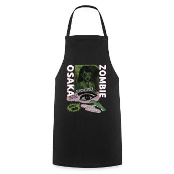Osaka Zombie Girl - Kochschürze - Schwarz - Vorne - AI Model Male 185 dark (185cm)