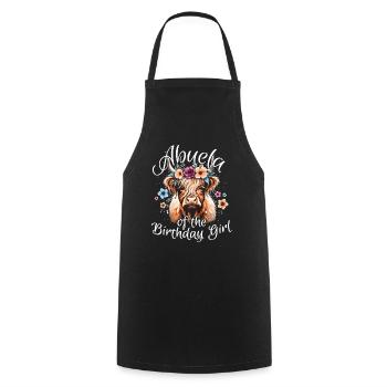 Abuela Of The Birthday Girl - Cooking Apron - black - Front - AI Model Male 185 dark (185cm)