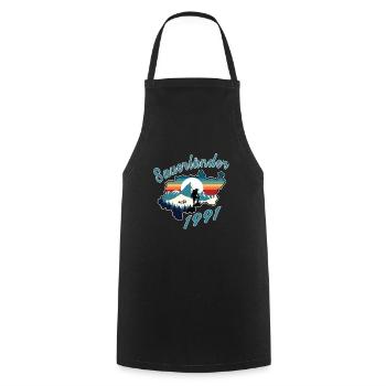 1991 anniversaire Sauerländer Original Retro Sunset - Tablier de cuisine - noir - Devant - AI Model Male 185 dark (185cm)