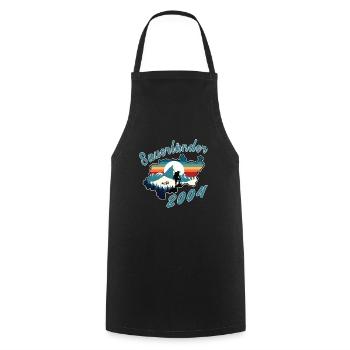 2004 Birthday Sauerländer Original Retro Sunset - Cooking Apron - black - Front - AI Model Male 185 dark (185cm)