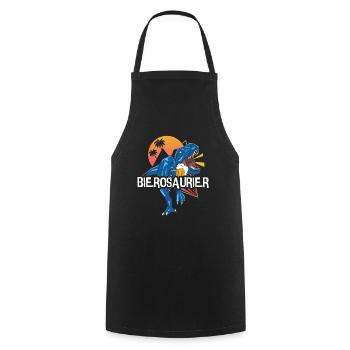 Bierosaurus Bière Osaur Bière Buveur de bière - Tablier de cuisine - noir - Devant - AI Model Male 185 dark (185cm)