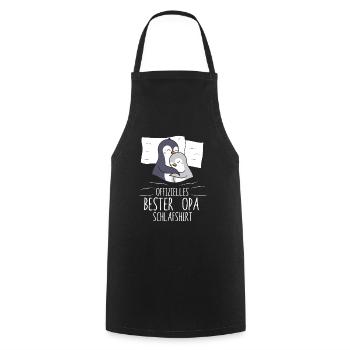 Chemise de sommeil officielle de grand-père pour grand-père - Tablier de cuisine - noir - Devant - AI Model Male 185 dark (185cm)