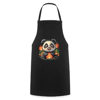 Pandabär-Laternenfest Japanischer Riesenpanda - Kochschürze - Schwarz - Vorne - AI Model Male 185 dark (185cm)