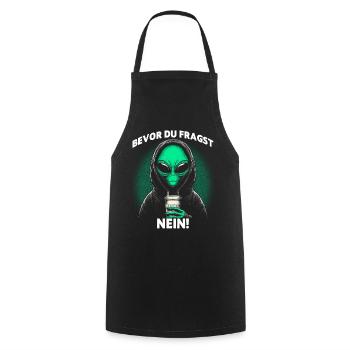 Before you ask: No - Cooking Apron - black - Front - AI Model Male 185 dark (185cm)