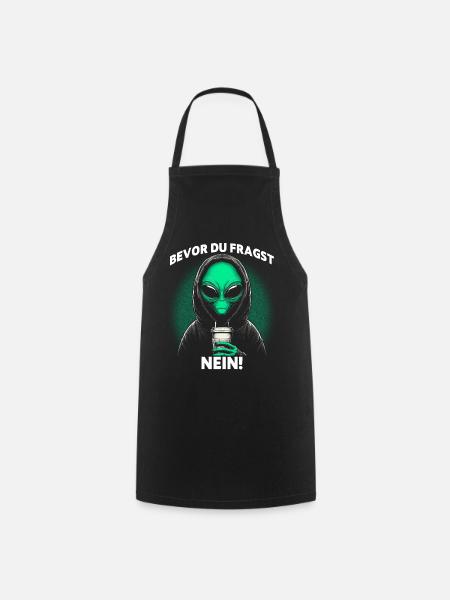 Bevor Du Fragst Nein - Kochschürze - Schwarz