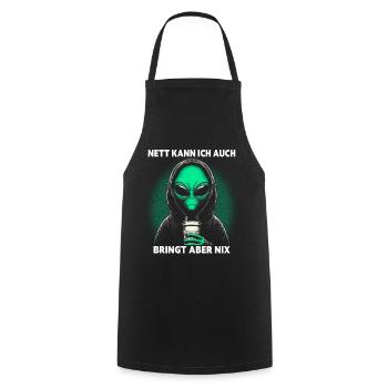 Sympa je peux aussi apporter mais rien n’apporte - Tablier de cuisine - noir - Devant - AI Model Male 185 dark (185cm)