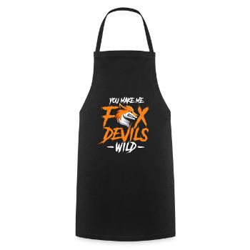 You make me fox Devils wild - Cooking Apron - black - Front - AI Model Male 185 dark (185cm)