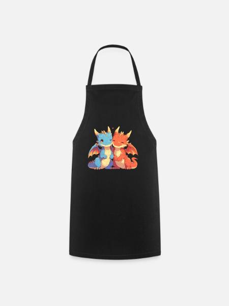 Bébé Dragon Dragon Enfants - Tablier de cuisine - noir