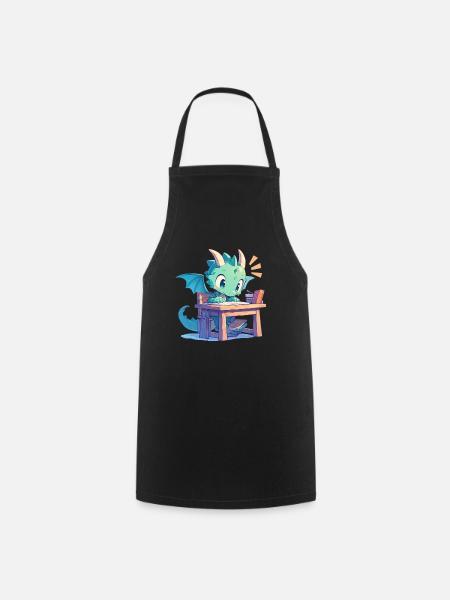 Dragon School Schreibtisch Dragon Kids - Kochschürze - Schwarz