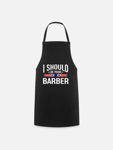 Weiblicher Friseur - Kochschürze - Schwarz