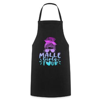 Malle Girls Tour - Cooking Apron - black - Front - AI Model Male 185 dark (185cm)