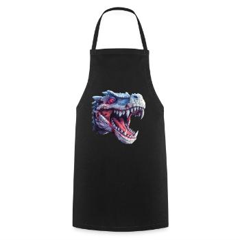 Dragon Zombie Halloween Dragon Enfants - Tablier de cuisine - noir - Devant - AI Model Male 185 dark (185cm)