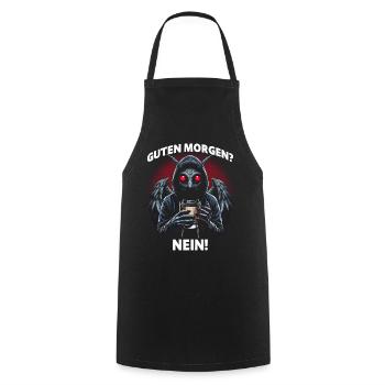 Goedemorgen Nee - Keukenschort - zwart - Voor - AI Model Male 185 dark (185cm)