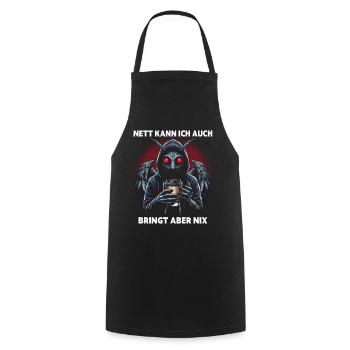 Nice I can also bring but nothing brings - Cooking Apron - black - Front - AI Model Male 185 dark (185cm)