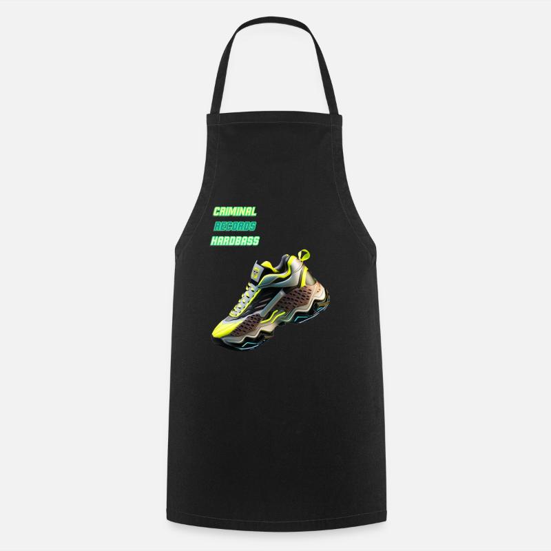 CRIMINAL SHOE - Cooking Apron - black