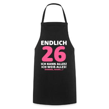 Endlich 35 Ich Kann Alles Ich Weiß Alles - Kochschürze - Schwarz - Vorne - AI Model Male 185 dark (185cm)