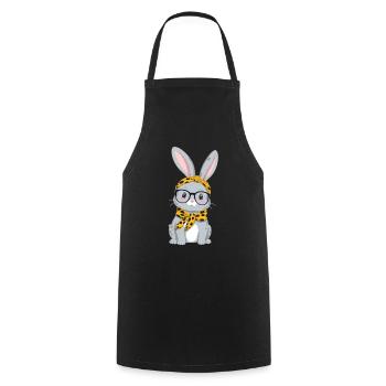 Mommy Bunny Cute Bunny Mom Cute Easter Bunny - Cooking Apron - black - Front - AI Model Male 185 dark (185cm)