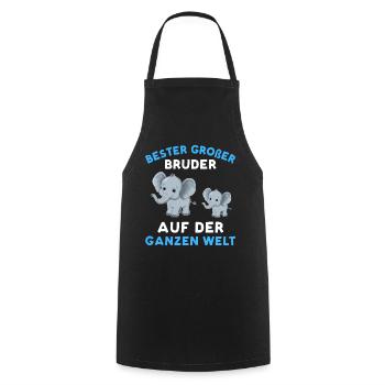 Best big brother all over the world - Cooking Apron - black - Front - AI Model Male 185 dark (185cm)