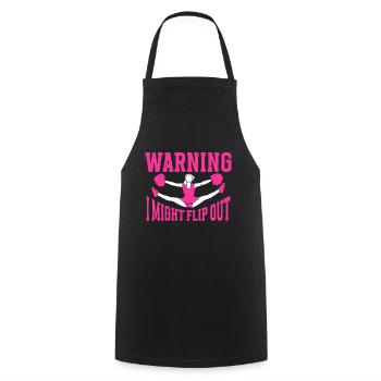 Cheerleading Cheerleader Base Flyer - Kochschürze - Schwarz - Vorne - AI Model Male 185 dark (185cm)