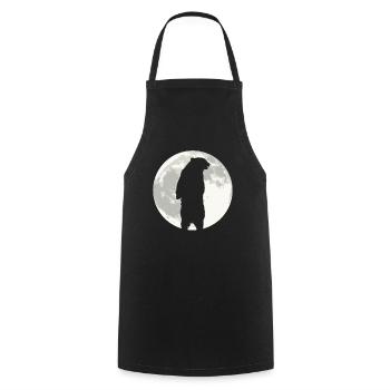 Grizzly Ours Halloween Ours brun - Tablier de cuisine - noir - Devant - AI Model Male 185 dark (185cm)