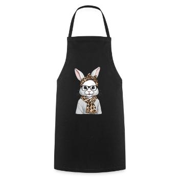Mommy Bunny Cute Bunny Mom Cute Easter Bunny - Cooking Apron - black - Front - AI Model Male 185 dark (185cm)