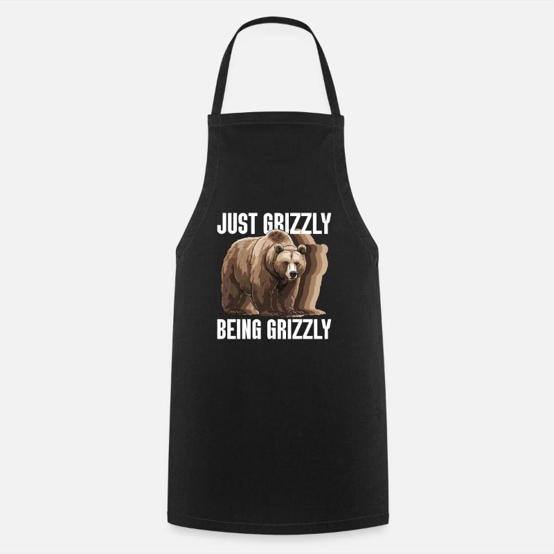 Grizzly Bear Brown Bear Bear - Cooking Apron - black