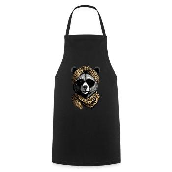 Drôle Maman Ours Mère Ours Pour Les Amoureux Des Ours - Tablier de cuisine - noir - Devant - AI Model Male 185 dark (185cm)