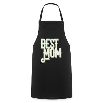 Best Mom Proud Mom Funny Mom Design - Cooking Apron - black - Front - AI Model Male 185 dark (185cm)