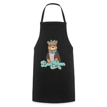 Drôle Capymama Capybara Mère Design - Tablier de cuisine - noir - Devant - AI Model Male 185 dark (185cm)