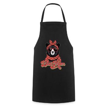 Best Mom Funny Mom Bear Mother's Day - Cooking Apron - black - Front - AI Model Male 185 dark (185cm)
